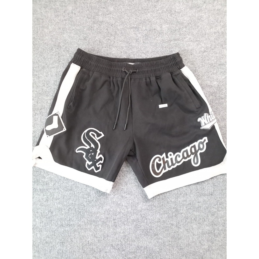 Pro Standard Chicago White Sox Shorts Mens XL Black MLB Logo Drawstring